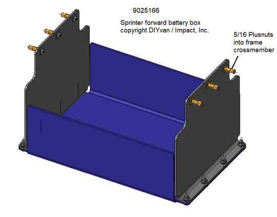 Under Vehicle Battery Box for All NCV3 and VS30 Sprinters