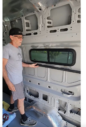 Bunk Window Support Strip for Ford Transit 130, 148 and 148 Extended