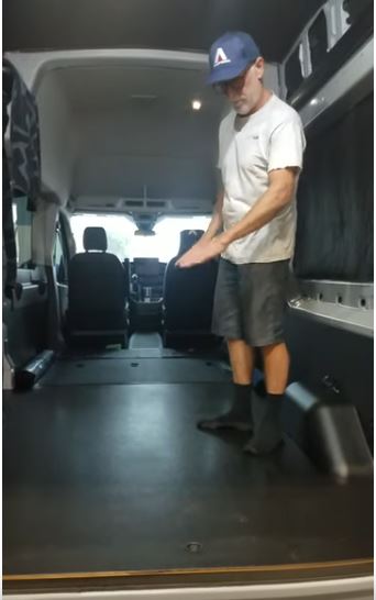 Transit One-Piece Composite Floor Black Finish