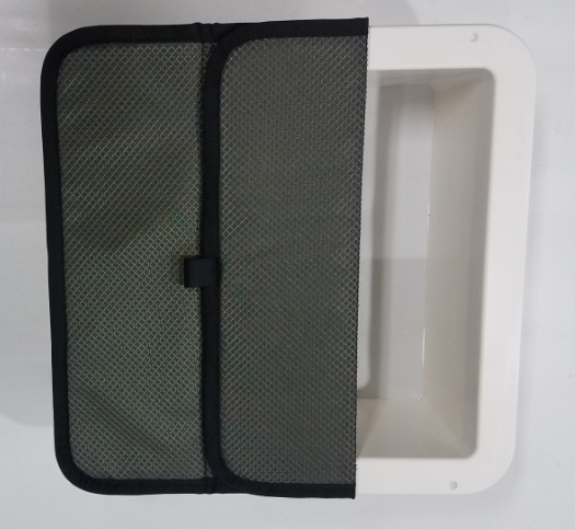 Insulated Vent Fan Cover for the Maxxair Fan, attached with magnets