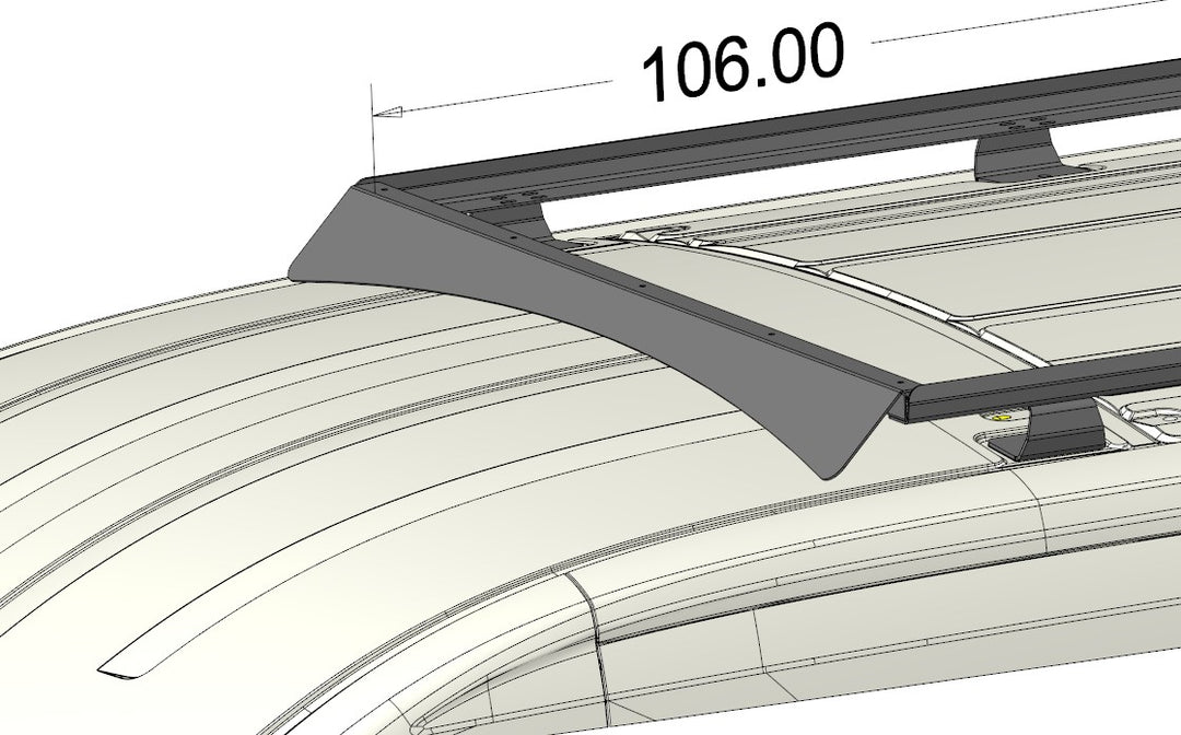 Ford Transit Van Medium/High Roof 148 Roof Rail Rack Kit