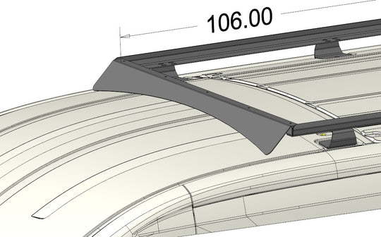Ford Transit Van Medium/High Roof 148 Roof Rail Rack Kit