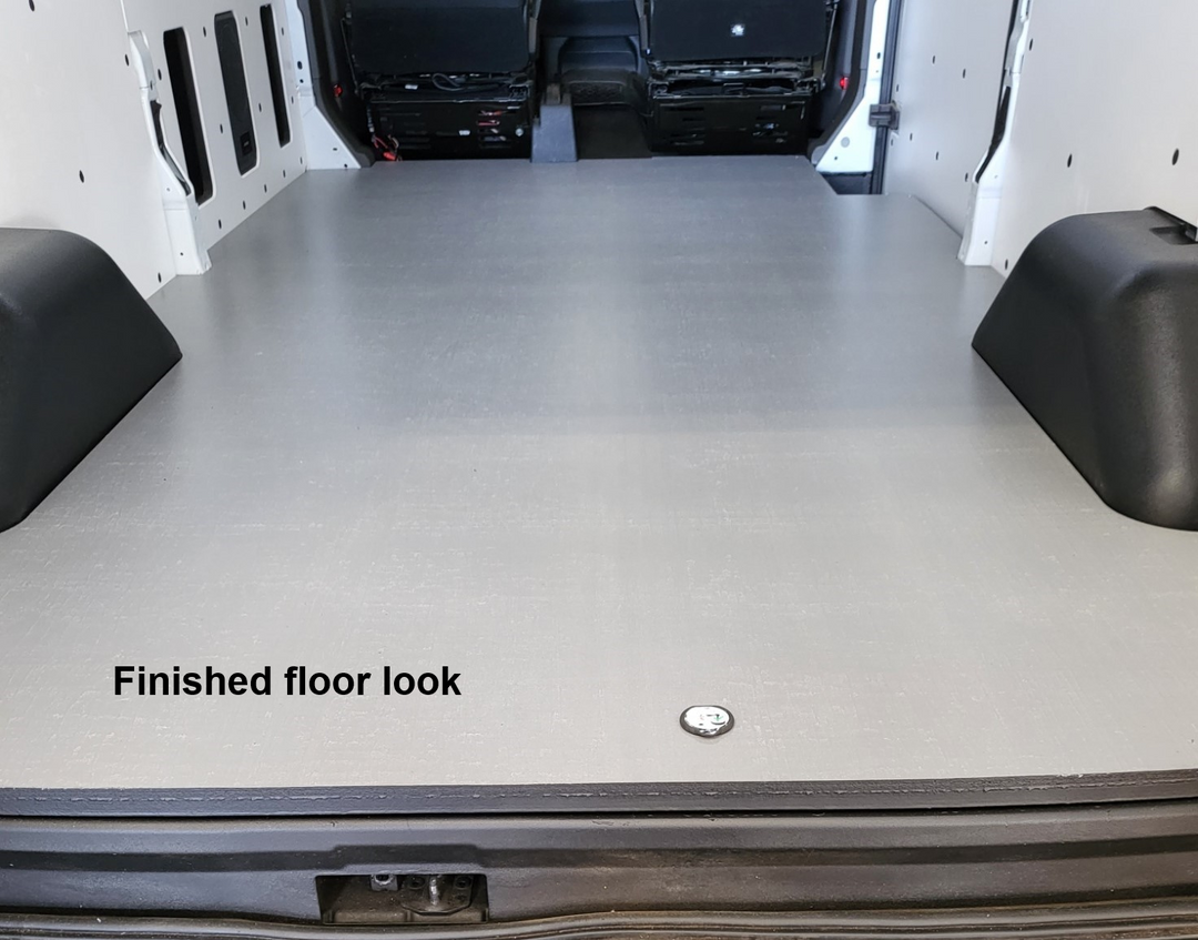 Multi Piece Composite Van Floor for Transit Vans, finished floor look