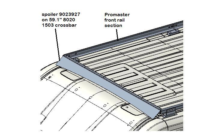 Promaster Roof Rack Kit with Formed Angle Rail