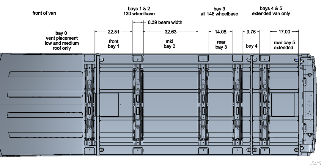 Ford Transit High & Mid Roof Air Conditioner Adapter