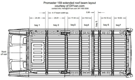 Dometic RTX AC Interior Framing Support System for Promaster