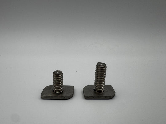 Set of roof rail drop in sliders with studs for Sprinter vans with OEM rail