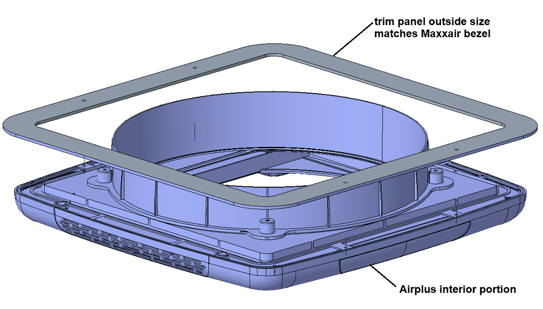 Maxxair to Airplus Ceiling Cover