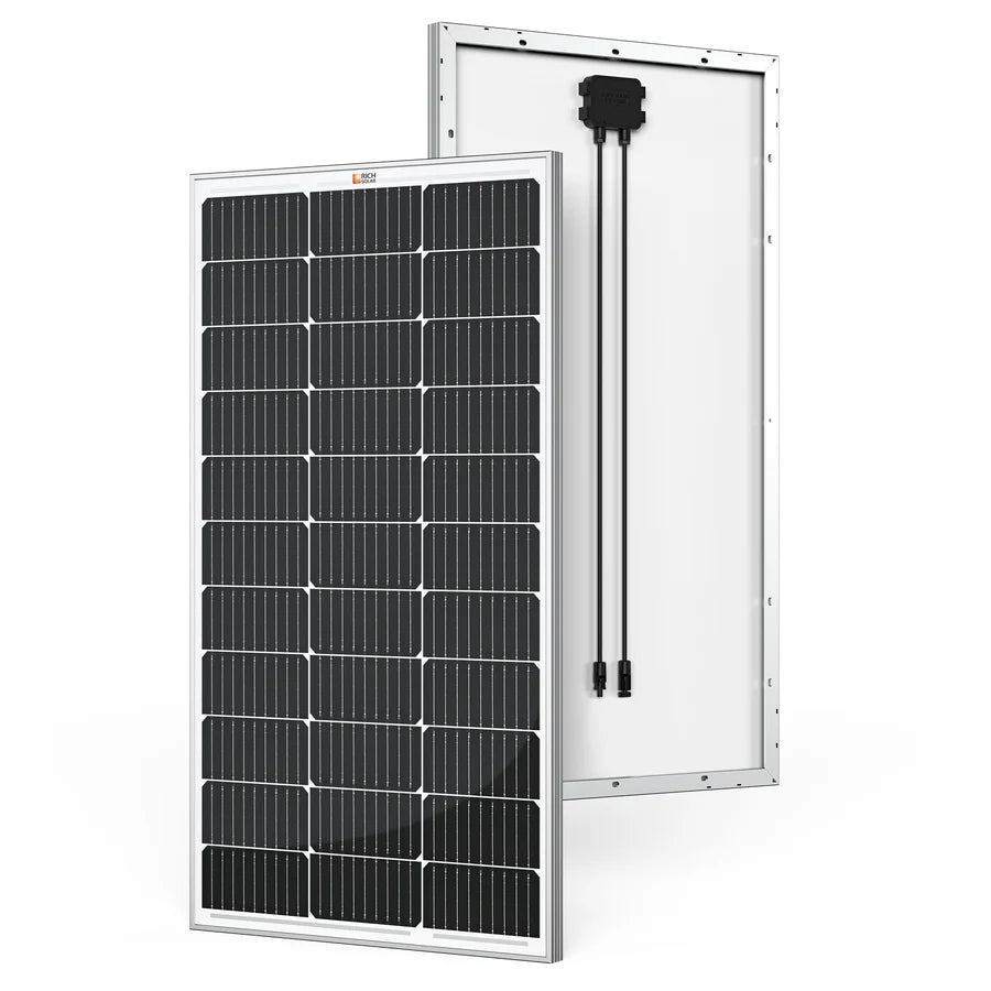 Rich Solar MEGA 100 | 100 Watt Solar Panel | Premier 12V Off-Grid Solar Panel for Vans And RVS