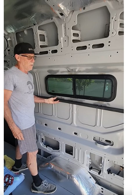 Bunk Window Support Strip for Ford Transit 130, 148 and 148 Extended