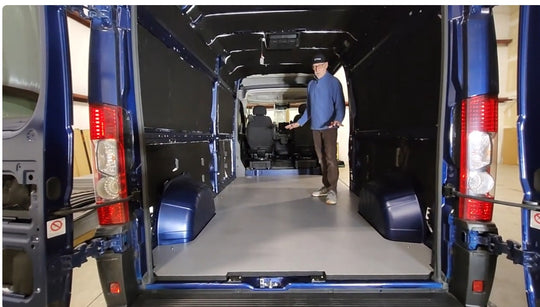 Save Time with DIYvan's Multi Piece Composite Promaster Van Floor - DIYvan