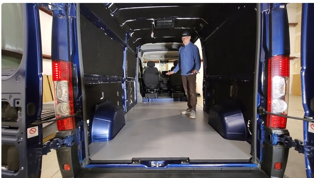 Save Time with DIYvan's Multi Piece Composite Promaster Van Floor - DIYvan