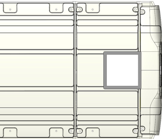 Ford Transit Van High & Mid Roof Vent Adapter for 14" x 14" Opening