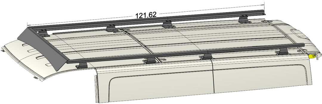 Ford Transit Van Low Roof Rail Rack Kit
