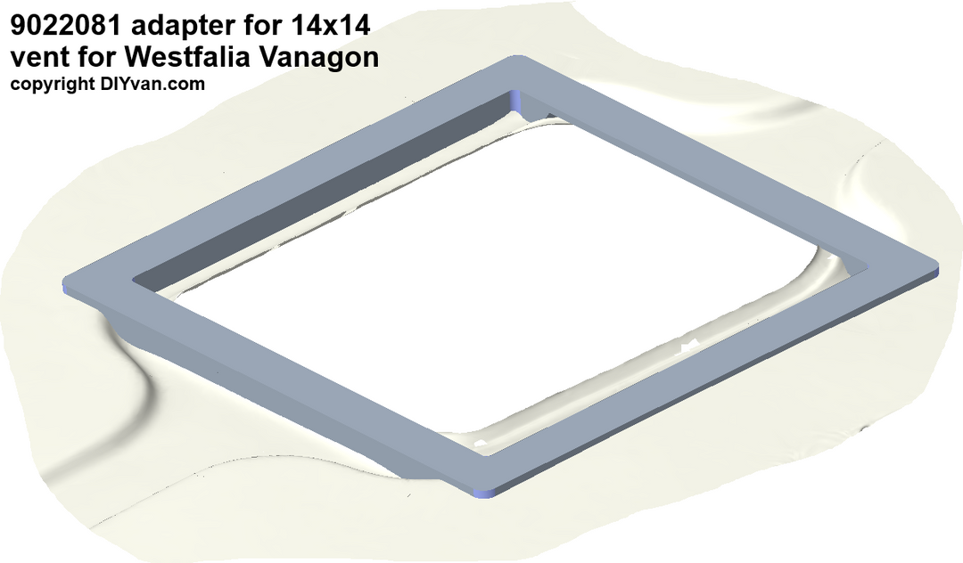 Westfalia Vanagon with Poptop Roof Vent Adapter
