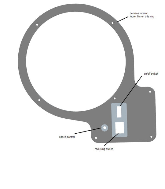 Lemans Rooftop Ventilator 12V,  Low Profile