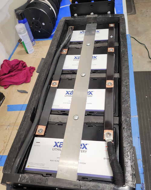 Preloaded under vehicle battery box for Sprinter NCV3 and VS30