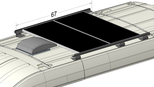 Ford Transit Van Medium/High Roof 148 Extended Roof Rail Rack Kit