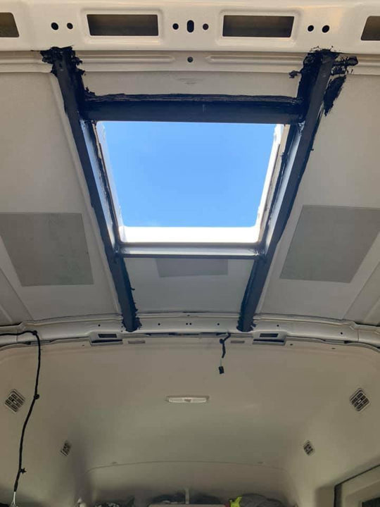 Sprinter Interior Framing Support System for Fans & AC units with 14" x 14" opening