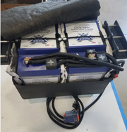 Preloaded under vehicle battery box for Sprinter NCV3 and VS30