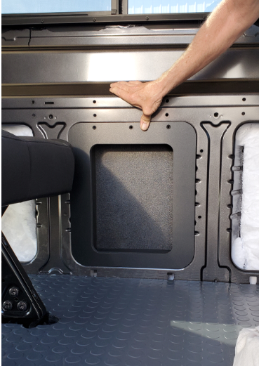 Wall Insert Panel with Built in Box for Ford Transit