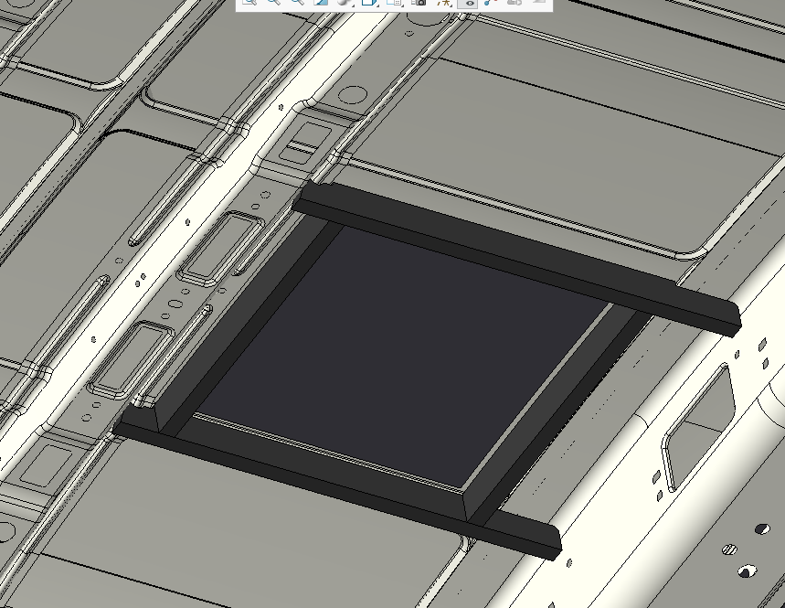 Ford Transit Inside Support Framing for Vent Fan on 148WB and 130WB Medium/High Roof