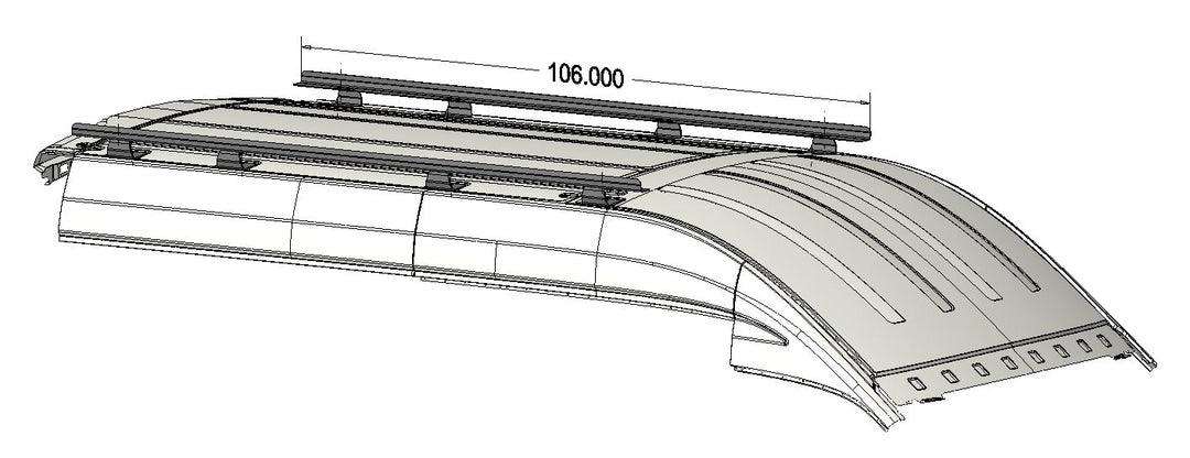 Ford Transit 148 Roof Rack Kit with Angle Rail